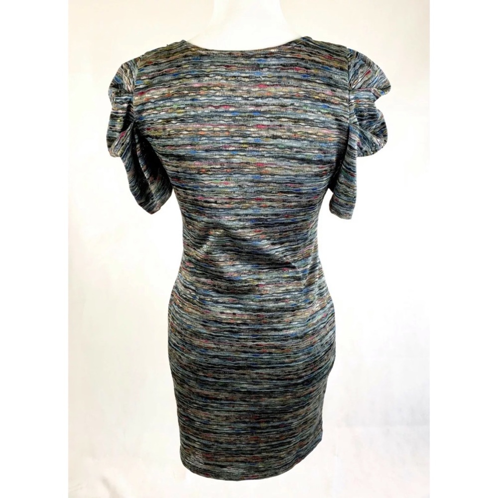 FOREVER 21 Silver Multi-Color Stretch Dress - Picture 4 of 5